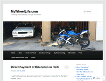 Tablet Screenshot of mywheellife.com